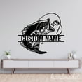 thumbnail image 4 of Handmadetneonsign Bass Fish Metal Wall Art Light, Fishing Metal Sign Wall Decor, Man Cave Metal Decor 61460, 4 of 5