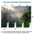 thumbnail image 3 of Peel and Stick Wallpaper Waterproof Morning Tropical Rainforest Wall Mural Decor Self Adhesive and Removable 69in x 98in, 3 of 8