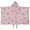 Pink Daisy Flower, variant on Turquoise Daisy Flower Floral Pattern Hooded Bath Towel,50"x30" for Ages 3 To 12 Kids, Quick Dry Lightweight Soft Microfiber Hood Beach Towel Cover Up for Kids