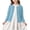 Blue, variant on GigrtiJin Cotton Cardigan for Girls Long Sleeve Button Down Cardigan Crew Neck Trendy Cute Casual Loose Sweater 1T-15T