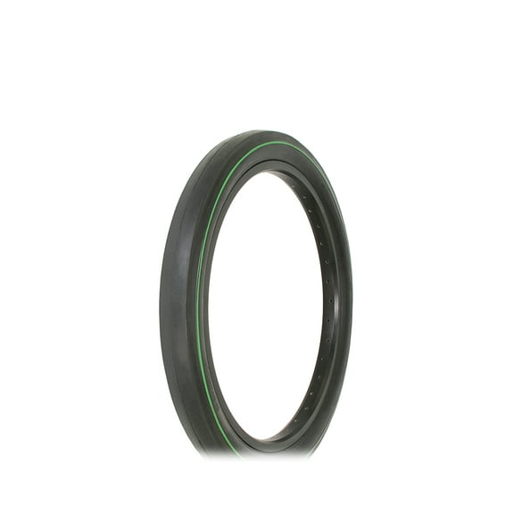 Tire 20 x 2.125 Black Green Line Side Wall R-4127.