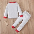 thumbnail image 6 of Odeerbi Baby Boy Girl Clothes Christmas Santa Claus Long Sleeved Top + Long Pants Two-piece Home Child's Set, 6 of 9