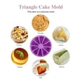 thumbnail image 2 of ifundom Triangle Silicone Cake Mold Nonstick Bakeware for Home Baking and Cooking Use, 2 of 8