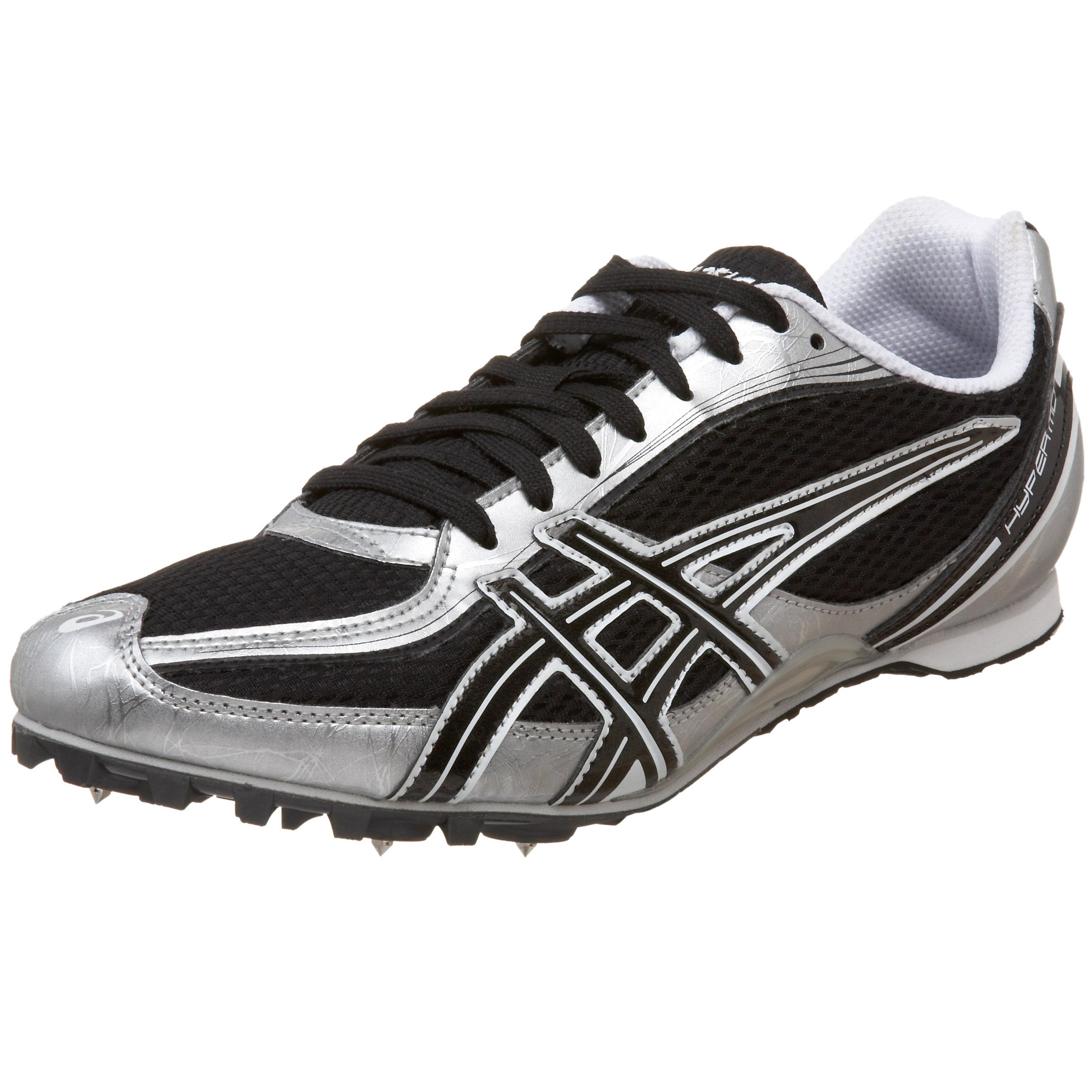 ASICS Men's Hyper MD Track & Field Shoe, Black/White/Lightning, 15 D US