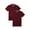 Burgundy, variant on Toddler Girls School Uniform Short Sleeve Interlock Polo Shirt, 2-Pack