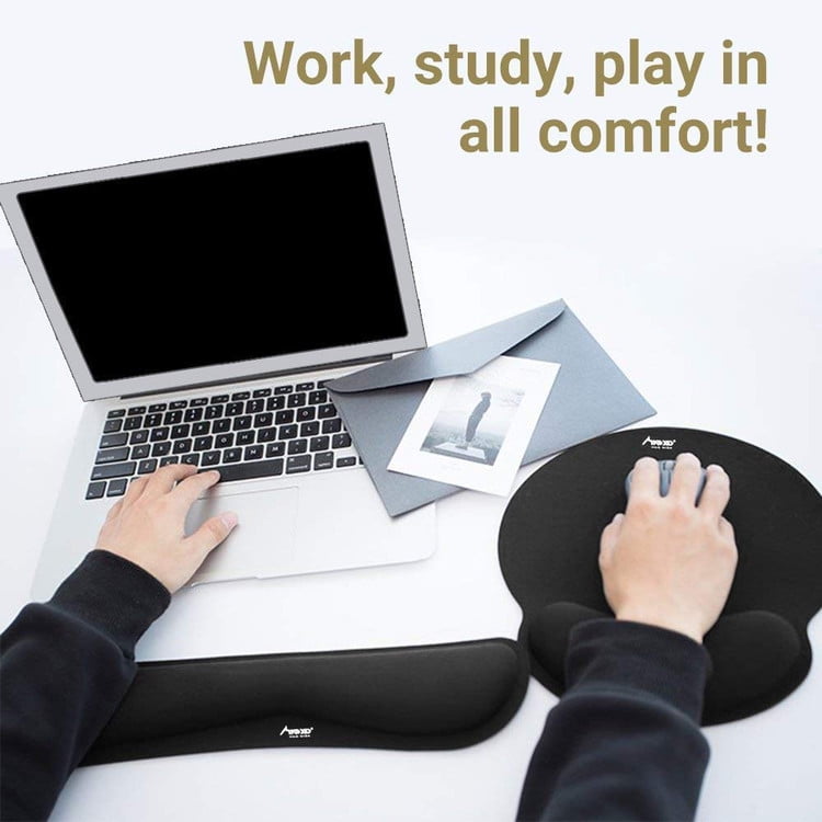 Laptop Comfortable Gel Mouse Pad With Wrist Support Soft Comfort