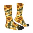 thumbnail image 4 of Yiaed Romantic Elegant Sunflower Print Great elasticity Crew Socks Sports socks for Men and Women, 4 of 5