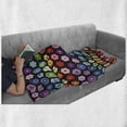 thumbnail image 6 of Flower Soft Flannel Fleece Throw Blanket, Colorful Vibrant Daisy Blossom Motifs Classic Hexagonal Comb Pattern Flower, Cozy Plush for Indoor and Outdoor Use, 50" x 70", Multicolor, by Ambesonne, 6 of 6