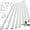 White, variant on 1pc Total 125in Wall Cord Hider Kit, Cable Raceway for Wall Mounted TV, 8 x 15.7" On-Wall Wire Trunking, 1.18"W x 0.6"H Cable Concealer for Home Office Management