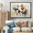 thumbnail image 1 of Designart Multi-Color Mid-Century Modern black framed wall art, Midcentury framed wall art, Colorful Mid Century Abstract gracefulness I , Abstract Midcentury framed wall art decor, black frame, 1 of 5
