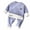 Blue, variant on Posijego Toddler Boys Girls Winter Thermal Outfits Fleece Lined Long Sleeve Sweatshirts and Joggers 2 Piece Sets