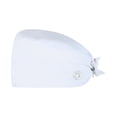 thumbnail image 2 of Heart Printed Bouffant Cap with Buttons Unisex Sweatband Adjustable Tie Back Hat, 2 of 6