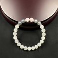 thumbnail image 3 of Round Beaded Bracelet Gemstone Jewelry - Beaded Bracelets for Women Stretch Healing Bracelet - Natural Stone Gemstone Jewelry Gifts for Daily Wear 0.3in Width, 3 of 5