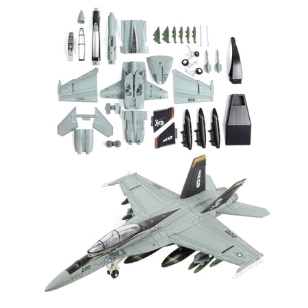 ARCADORA 1:72 Scale F/A-18 Hornet Fighter Model Kit, ABS Plastic, Assemble For Military Enthusiasts, Collectors Decoration With Display Stand