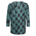 thumbnail image 5 of Économies jusqu'à 30 % de Rabais DYTTDG T-shirt pour Femme Grande Taille Manches 3/4 Hauts pour Femmes Chemise Imprimée Col Rond Blouse Décontractée Ample Hauts pour Femmes, 5 of 5