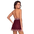thumbnail image 3 of Babydoll tipo halter Ilusión 42112 vino CH, 3 of 3