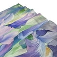 thumbnail image 3 of Bath Curtain & Non-Slip Bath Mat Set 12-Grommet Shower Curtain Memory Foam Bath Rug Beautiful Iris Flower, 3 of 8