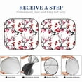 thumbnail image 6 of Bingfone Cherry Blossoms Print 2-Piece Sun Shade Front Windshield - Foldable Car Front Window Sunshades For Most Sedans Suv Truck - Large, 6 of 7
