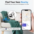 thumbnail image 3 of Air Tracker Tag, Bluetooth Tracker-1Pack, Bluetooth Item Finder Compatible with Apple Find My (iOS Only), IP68 Waterproof, Replaceable Battery, Locator for Keys/Wallets Charcoal Black, FCC Approved, 3 of 5