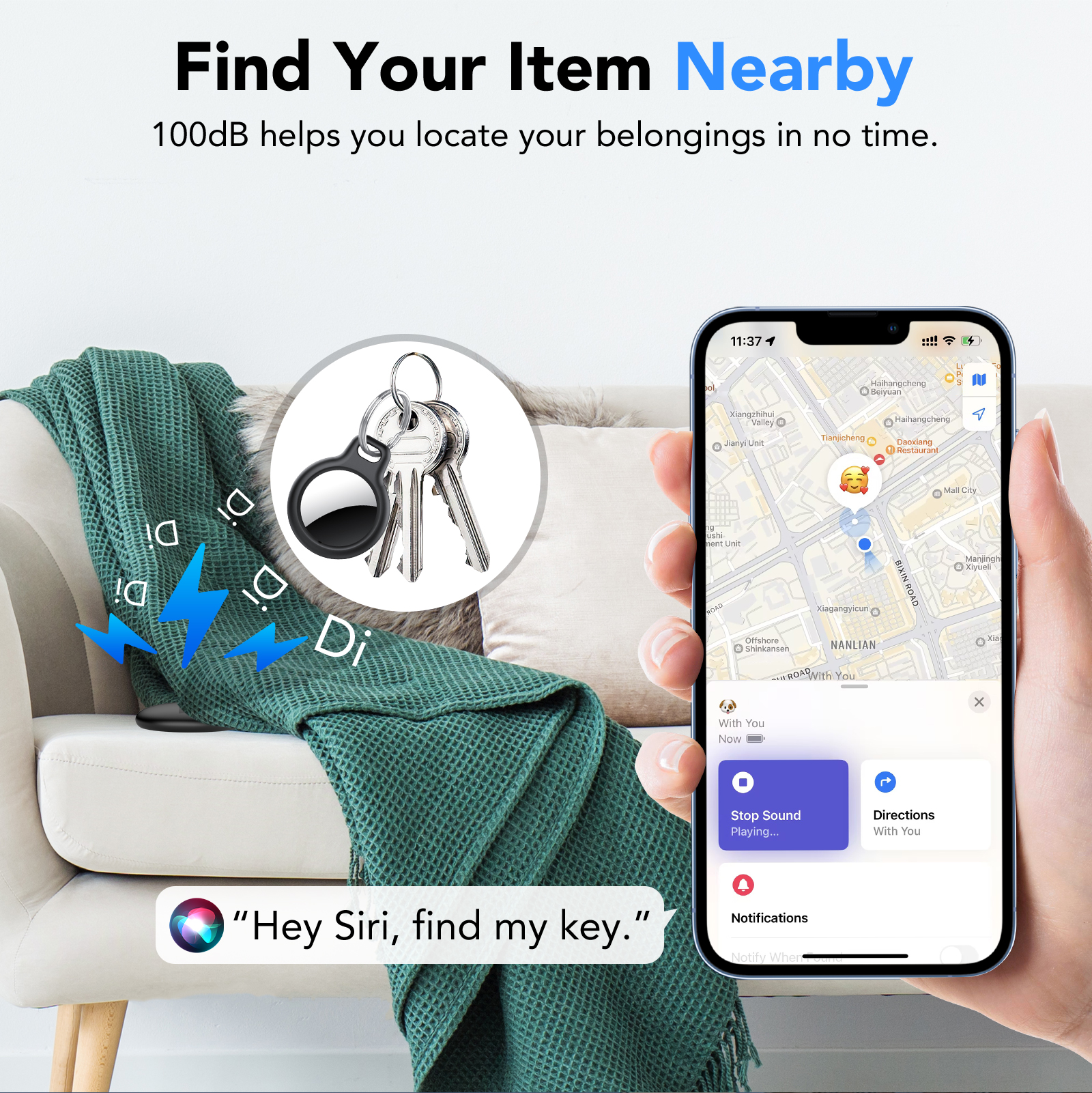 IKT Air Tracker Tag 4-Pack with Apple Find My photo 2