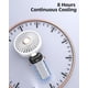 thumbnail image 5 of Ventilador portátil Koonie con base de 8 horas y 5 velocidades color blanco, 5 of 6