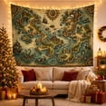 thumbnail image 3 of Fantasy Archipelago Map with Volcano, Adventurous Vintage Style for Map Lovers, Antique Map Decor, Housewarming Gift, Tapestry Wall Hanging for Study Room and Office, 3 of 7