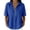 Blue, variant on Cotton Linen Tops for Women Lapel Zipper Short Sleeve Tops Soft Loose Fit Casual Fashion Blouse Tops for Spring Summer Daily Street Wear by Gbobgt Brown L