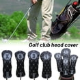 thumbnail image 2 of Golf Club Head Covers Set - Driver & Fairway Woods Protection - Classic Black PU - Suitable for All Golfers, 2 of 7