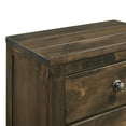 thumbnail image 4 of New Classic Furniture Blue Ridge Solid Wood Bedroom Nightstand in Rustic Gray, 4 of 5