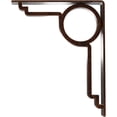 thumbnail image 4 of Ekena Millwork 2"W x 10"D x 12"H Maria Wrought Iron Bracket, (Triple center brace), Antiqued Copper, 4 of 8