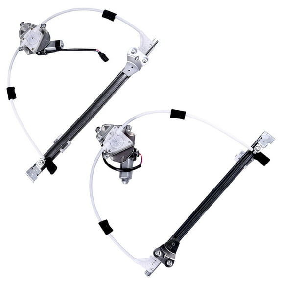 SCITOO Rear Side a Pair Set Power Window Regulator with Motor Assembly Replacement fit for 2002-2007 For Jeep Liberty