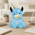 thumbnail image 2 of Soft Stress Sensory ,Soft Slow Rising squeezing Stress decrease ,Cute Cattle with Big Horns Border Toy Slow(Light Blue), 2 of 4