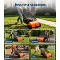 thumbnail image 3 of GIMMYFIVE 26-Inch Heavy Duty Push Lawn Sweeper, 7 Cu. ft. Leaf & Grass Collector, 4 Brushes, Steel, 3 of 7