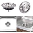 thumbnail image 4 of 2 paquetes de tapón de fregadero de cocina de acero inoxidable - Colador de fregadero universal (diámetro: 78 mm), desagüe de fregadero con 18 ranuras, rejilla de fregadero anti-obstrucción,, 4 of 5