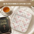 thumbnail image 7 of FOR U DESIGNS Flower Plaid Pink Print Bible Cover Bible Holder Case Handbag with Handle, Large Capacity Bible Carrier Tote Bag Study Bible Carrying Cases Christian Gifts, 7 of 7
