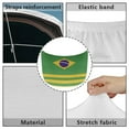 thumbnail image 6 of KUIFORTI Brazilian Flag Car Hood Cover Protector Easy Installation Patriotic Car Hood Covers for Cars Polyester Fabric Hood Cover All-Season Protection for Car Decor, 6 of 6