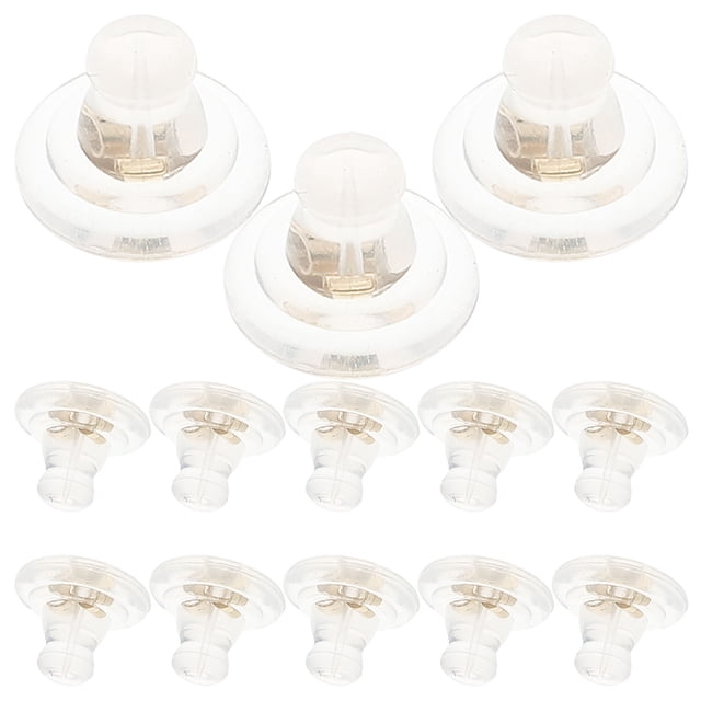 Hytrove 100Ud Earring Backs De Silicona Transparentes Para Pendientes Sujetan Y Protegen Con