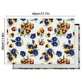 thumbnail image 5 of Pioneer Flower Floral Print Pattern Summer Placemats Table Placemats Set Of 6-Linen Kitchen Washable Placemats Table Mats 12x18 Inch Non-Slip Heat Resistant, 5 of 5