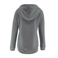 thumbnail image 3 of QUINDOS Womens Hoodies Button Sweatshirts for Women Casual Plain Long Sleeve Crew Neck Pullover Tops, 3 of 7