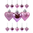 thumbnail image 5 of 36Pcs Heart Ornaments Multi Finish Heart Baubles Hanging Ornaments for Christmas Tree Valentine’s Day Decor Party Decoration, 5 of 5