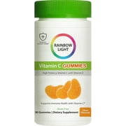 Vitamin C Gummies | 90 Count | With Vitamin E | Citrus Flavor | by Rainbow Light