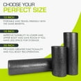 thumbnail image 4 of ProsourceFit High Density Foam Roller 12 -inches, Black, 4 of 7