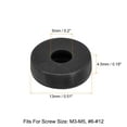 thumbnail image 2 of Uxcell 150Pack 5mm Hinged Screw Cover Caps Plastic Fold Screw Snap Covers, Black, 2 of 5