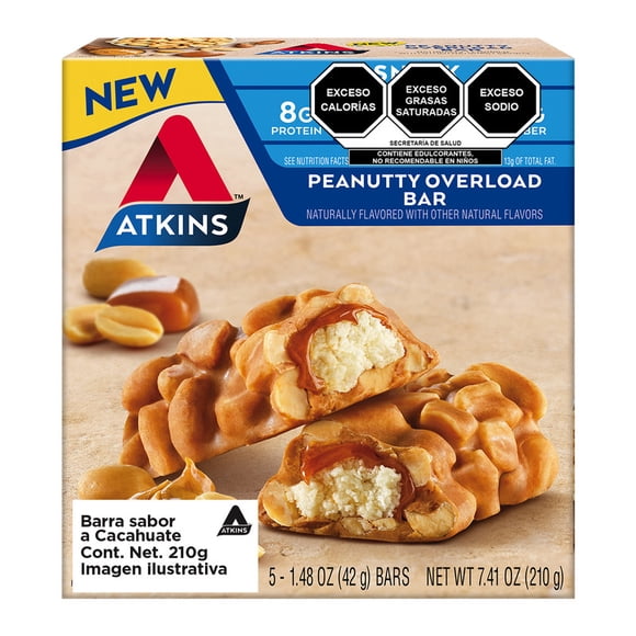 Atkins Barra sabor a Cacahuate - CJ con 5