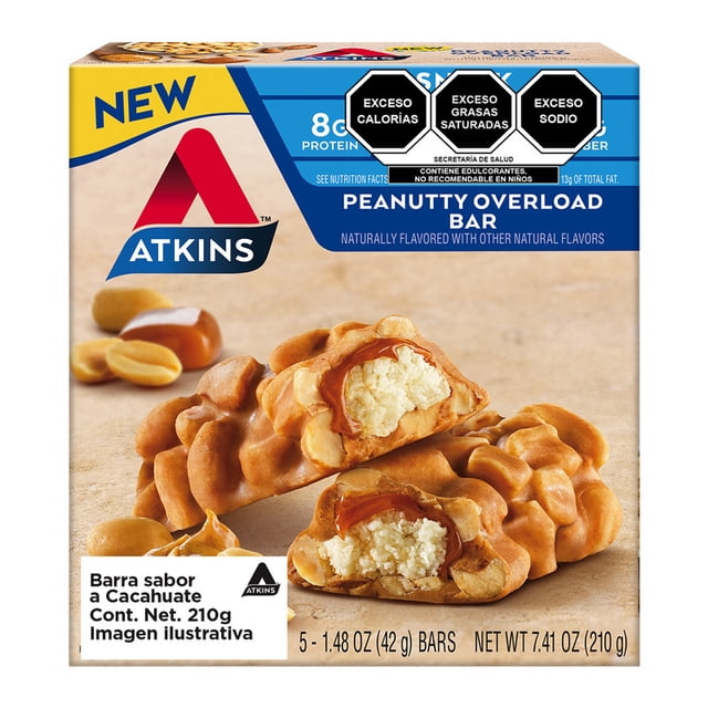 Atkins Barra sabor a Cacahuate - CJ con 5