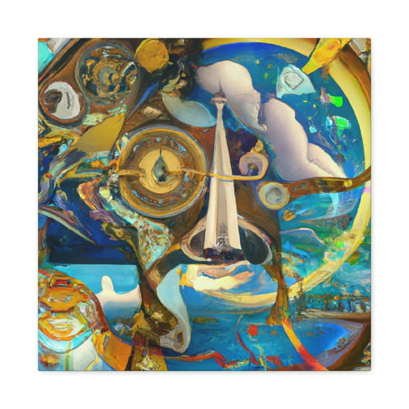 Compass Awe Surreal - Canvas