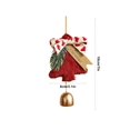 thumbnail image 2 of YFTDEF Christmas Tree Decorations, Red Pendant, 7.08x3.14in, Flock Material Car Mounted, Reusable Holiday Ornaments for Indoor Outdoor, Festive Decor Gift, 2 of 6