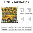 thumbnail image 5 of Nawypu  Sunflower Pillow Cover Spring Summer Floral Truck Decorative Throw Pillow Case Buffalo Plaids Flower Home Sweet Home Cushion Cover for Home Office Farmhouse Sofa Decor,, 5 of 5