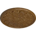 thumbnail image 3 of 40"OD x 1 7/8"P Delfina Ceiling Medallion, Hand-Painted Smokey Topaz Crackle, 3 of 5