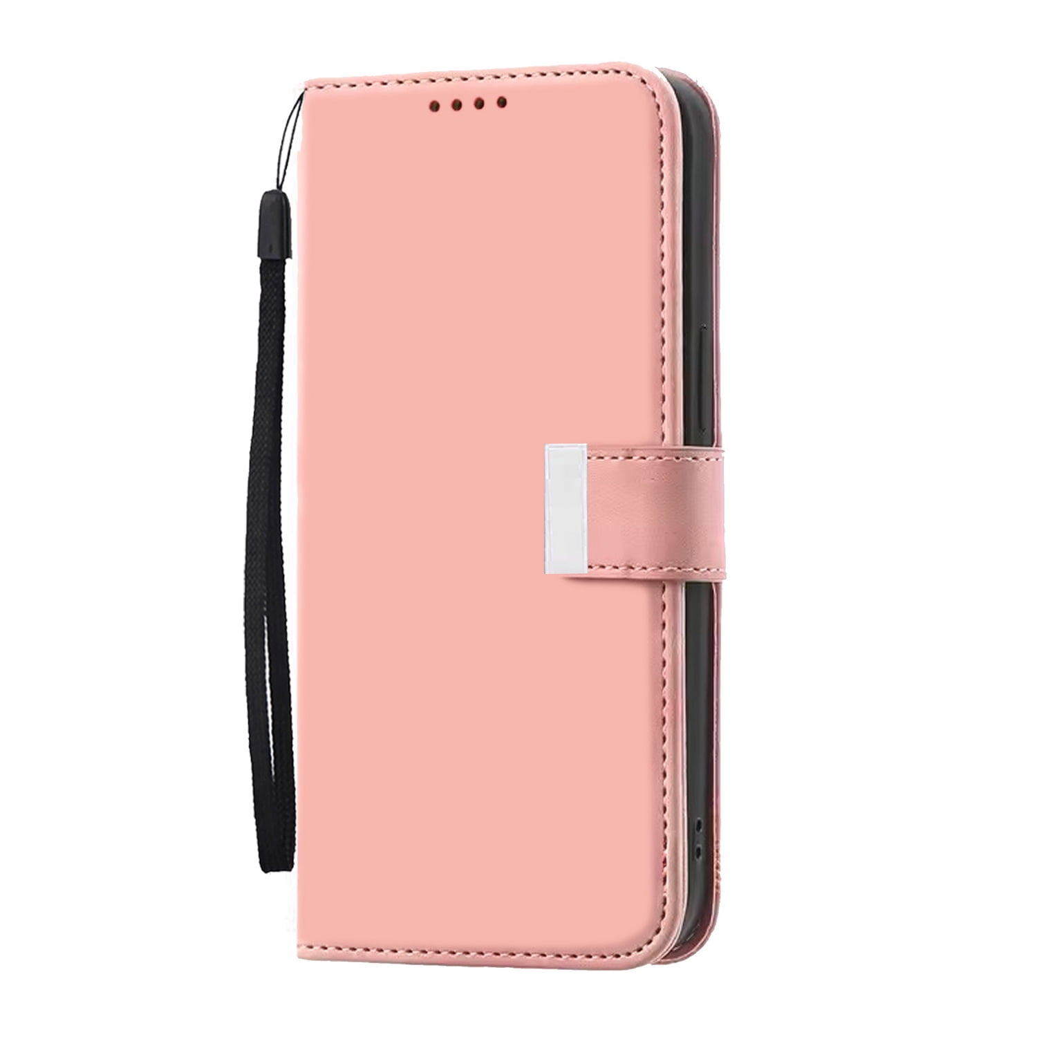 Leather Flip Cover with Card Slots for iPhone 17 Pro Max - Rose Gold